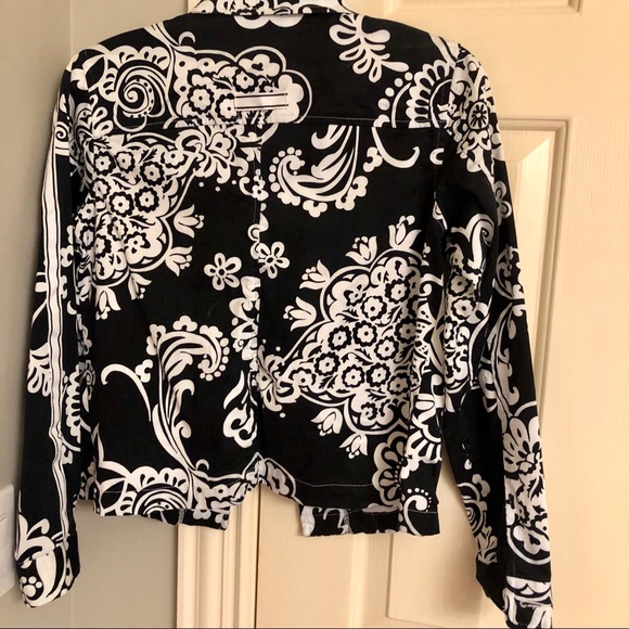🌸 Erin London black and white paisley jacket - Picture 4 of 5